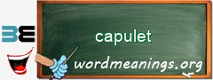 WordMeaning blackboard for capulet